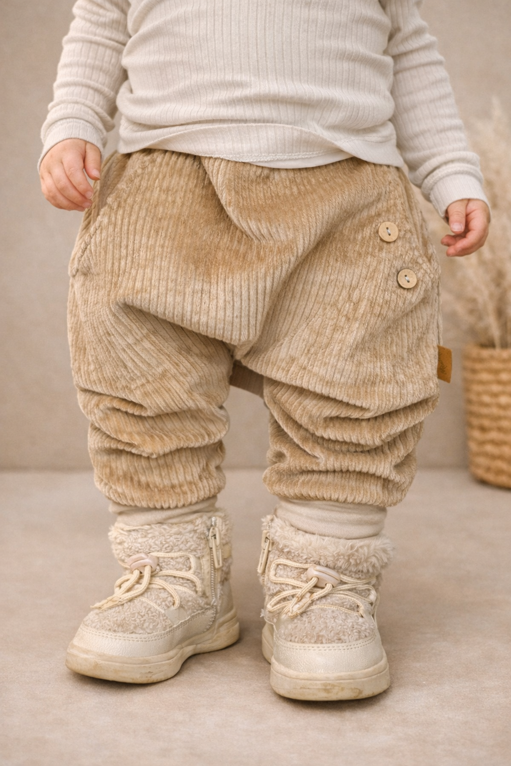 Kinder-Cordhose mit Mitwachsbündchen aus Stretchcord
